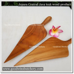 Jepara teakwood WOODEN SPOON TRIANGLE sendok runcing 28x9cm